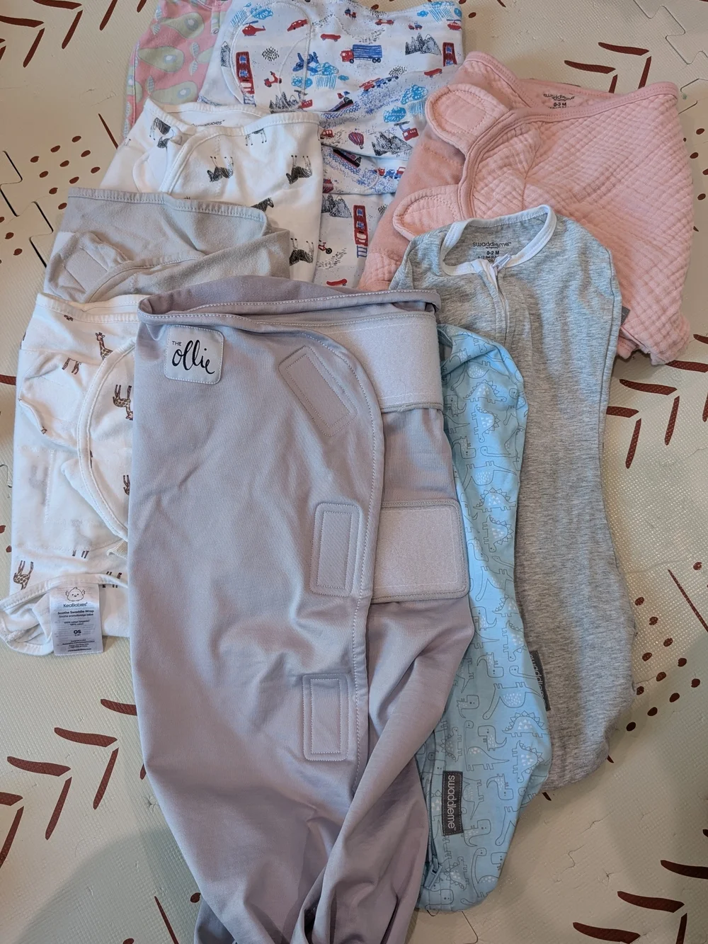 Lot Of 9 Infant Swaddles